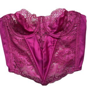 Christian Dior Paris rare pink satin bustier - ultra rare made in USA